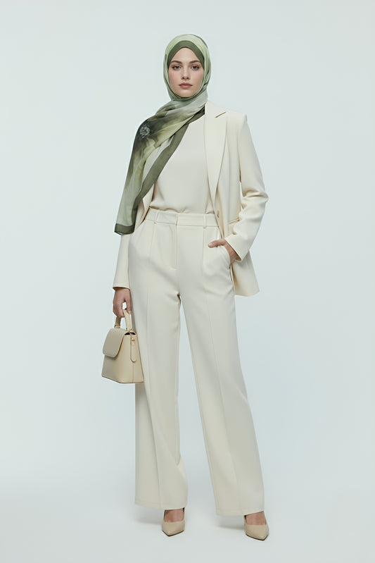 Eylül Desen Bambu Şal-Haki