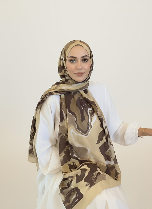 Saphira Desen Lina Şal - Butter Yellow