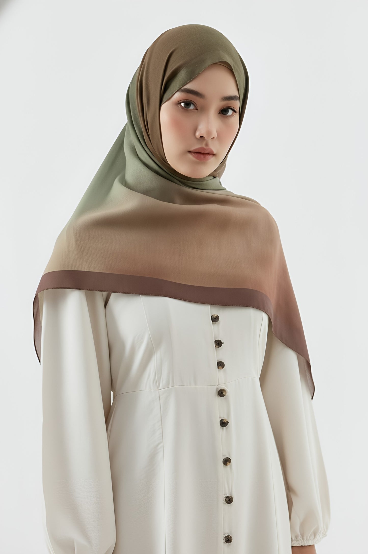 Mirage Desen Pamuk Şal-Acıkahve