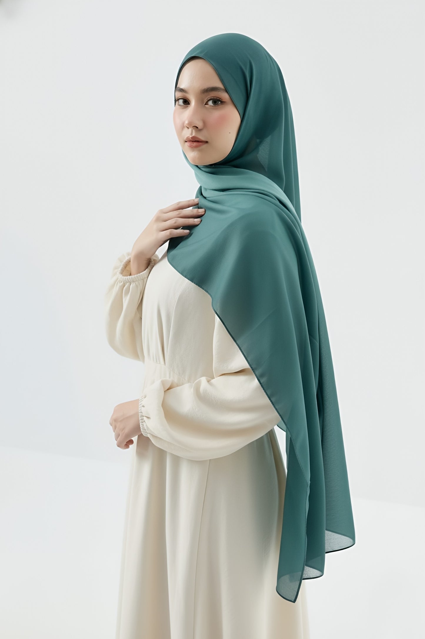 Mirage Desen Pamuk Şal-Petrol