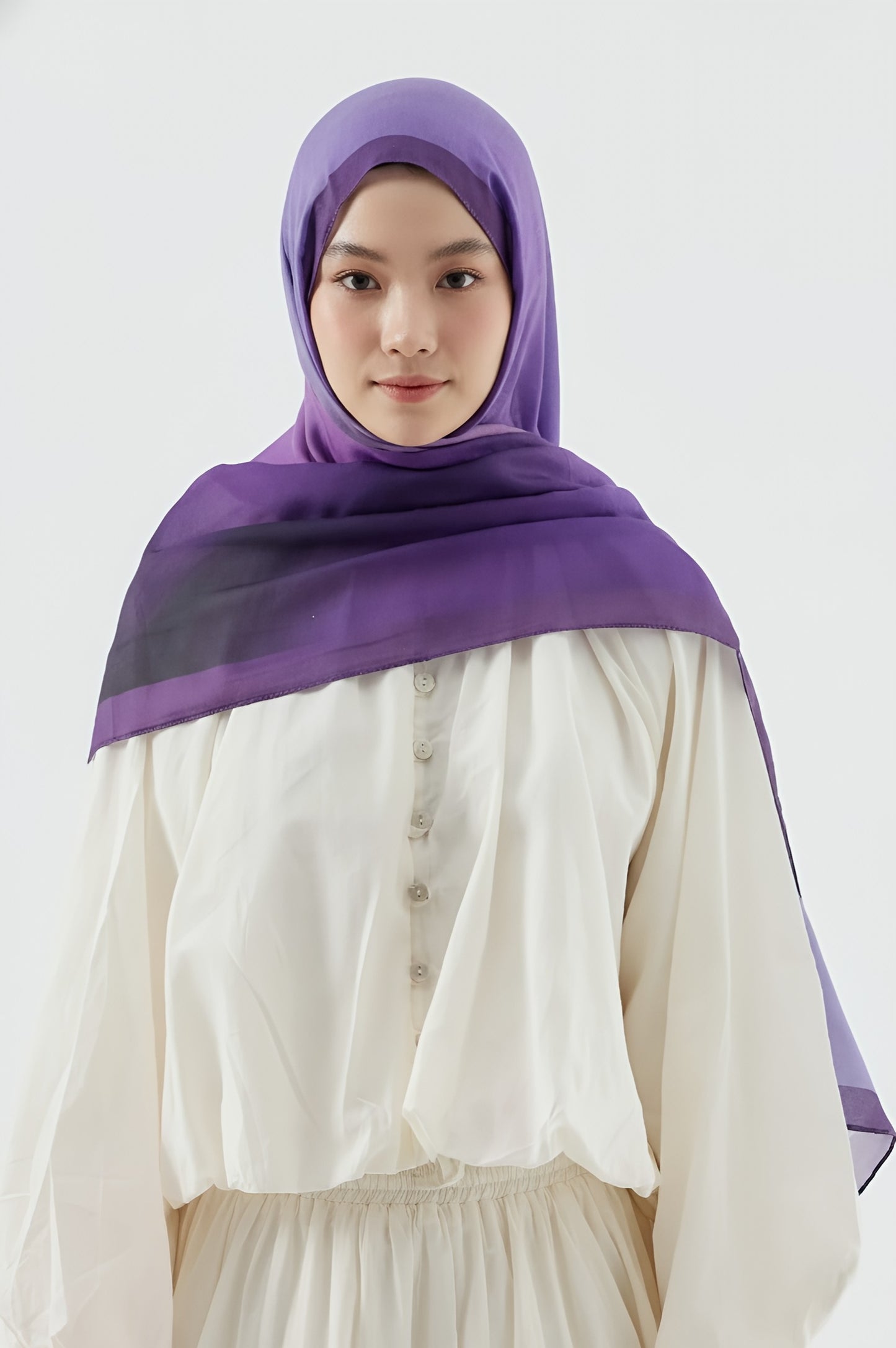 Mirage Desen Pamuk Şal-Koyu Lila