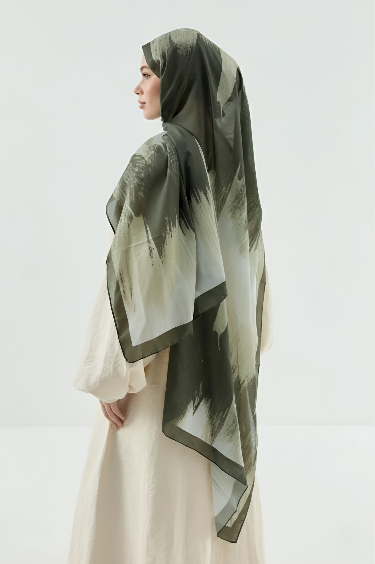 Melt Desen Pamuk Şal - Kamuflaj